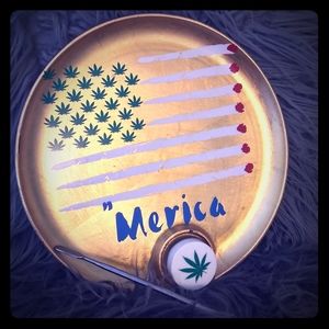 Rolling tray set